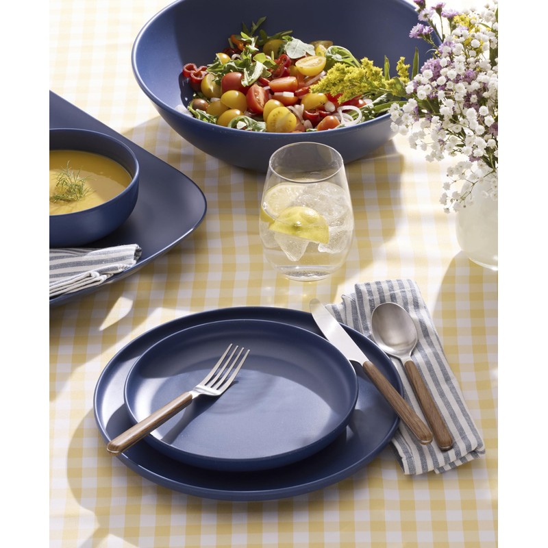 Oneida 898350 24/7 Outdoor Living 12-Piece Flatware Set, Mirror/Faux Wood