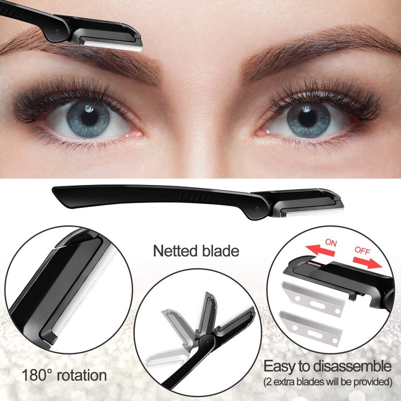 NOVIIML Razor, Eyebrow Kit, Multipurpose Exfoliating Dermaplaning Tool Face Razors