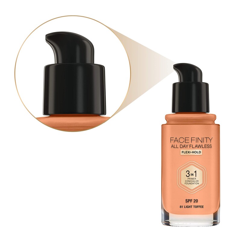 Max Factor Facefinity 3-in-1 All Day Flawless Liquid Foundation, SPF
