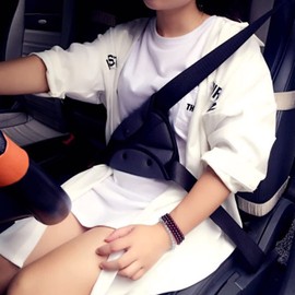 Kid Seat Belt Car Safety Cover Harness Strap Seat Belt Clips Car Safety Kids Seatbelt Shoulder Covers Cars Adjuster Pad for Adults Baby Children (grey(2pcs))