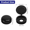 Etauwe 150-Pack Black Plastic Screw Cover Caps - Snap-On Hinge