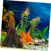 KONTONTY Lifelike Volcano Air-Stone Fish Tank Resin Decor Unique Aquarium