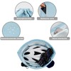 WANDF Drawstring Backpack Sports Gym Sackpack with Mesh Pockets Water