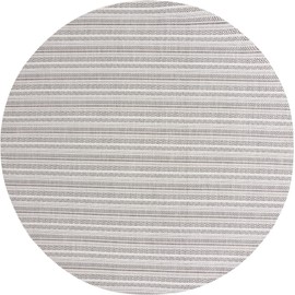 Unique Loom Outdoor Striped Collection Area Rug - Maia (10' Round, Beige/Ivory)