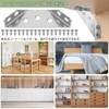 Angle Brackets, Corner Connectors, Triangle Multi-Angle Design, Reinforcement and Stabilization,