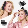 12 Pcs Hair Curler Claw Clips Heat-Resistant Plastic Roller Clips