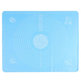 Fuworance Silicon Baking Mat Sheet, Anti-Slip Kneading Dough Mat, Non-Stick Pastry Pizza Baking Rolling Cutting Pad Board, Counter Table Mat with Measurement 40x50cm