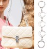 2Pcs Purse Extender Chain Silver Bag Extender Chain Purse Strap