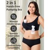 JOYNCLEON Wireless Hands-Free Pumping Bra, Adjustable with Extendable Straps and