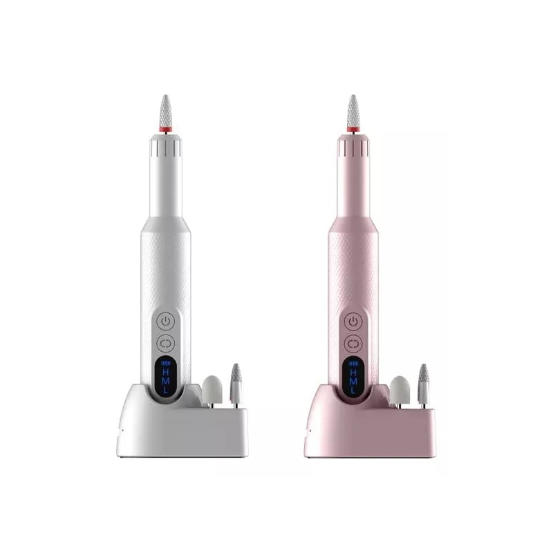 KFMX Pluma Pulidora Esmeril Uñas Eléctrico Base Lima 18000 Rpm