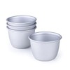 4 Pack Pudding Moulds, Mini Pudding Basins, Aluminium Baking Cups