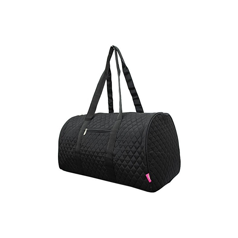 Quilted Weekend Travel Overnight 20" Large Duffle Bag 3 (Solid