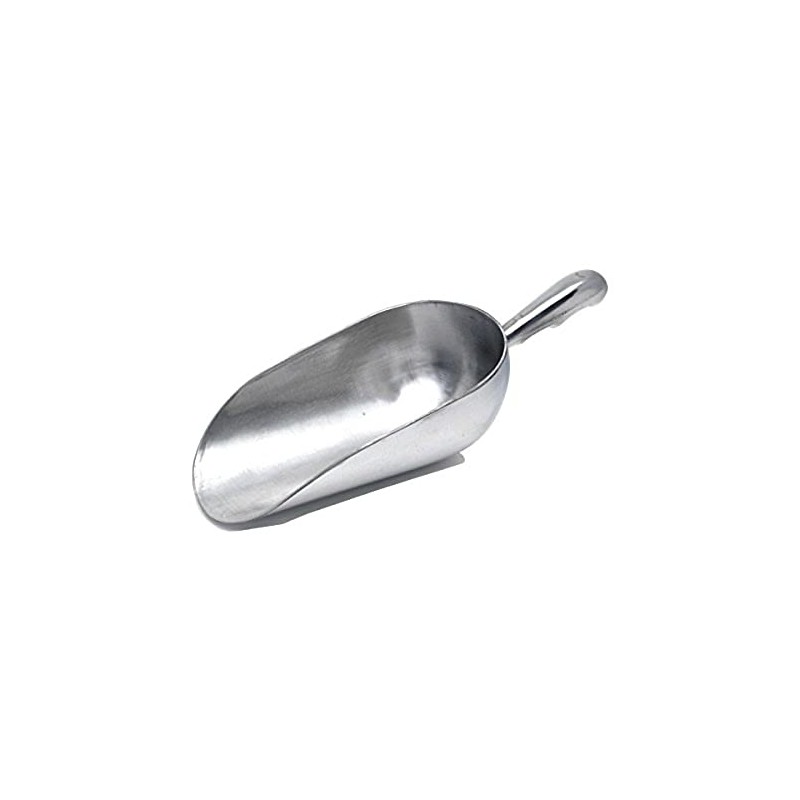 Genware NEV-202-6 Aluminium Scoop, 6" Length, 12 oz.