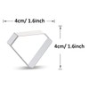 WDYJMALL Diamond Gemstone Shape Cookie Cutter