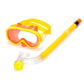 Grandios GD-KIDSSNKR-YE Snorkel Set for Kids Mask Goggles Snorkeling Sea River