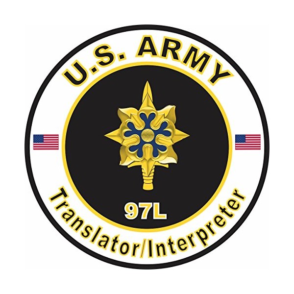 US Army MOS 97L Translator/Interpreter 3.8 Inch Decal