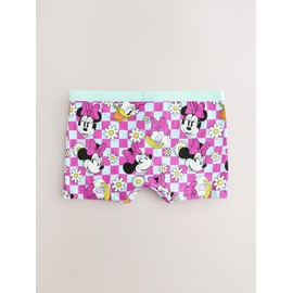 NEXT Minnie Mouse Pack of 5 Shorts, Pink/Purple, 11 - 12 years