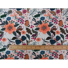 COTTONVILL MALLANGLUNA Collection 20COUNT Cotton Print Quilting Fabric-floral forest (3yard, Wildflower-1)