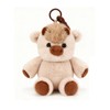Running Highland Cow Plush Keychain, 5.9 Inch Mini Bag Charm,