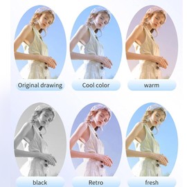 Mini Keychain Camera, Tiny Thumb Sized Digital Camera 1080P HD 2MP for Students Kids, Micro Video Camcorder with Color Screen and Hand Strap, 160° Wide Angle Lens & 6 (with 32G