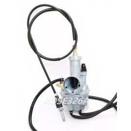 Aftermarket Carburetor & Throttle Cable For Kawasaki Bayou 220 KLF220 Bayou 250 KLF250A