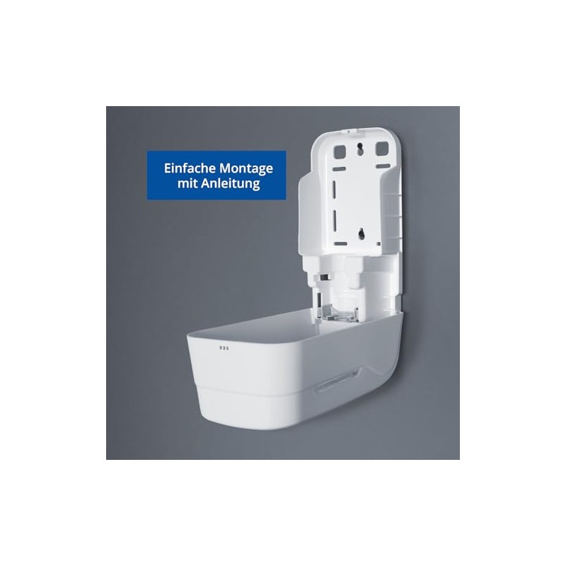 HyPaFol Soap Dispenser 1000 ml - Refillable, Matt White, Wall