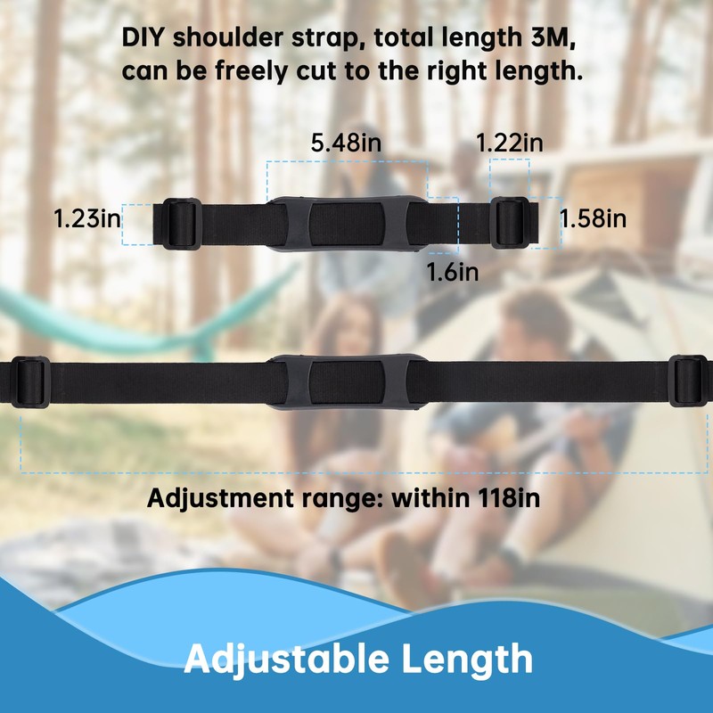Paracord Cooler Strap Compatible with Engel-Adjustable for 13qt & 19qt