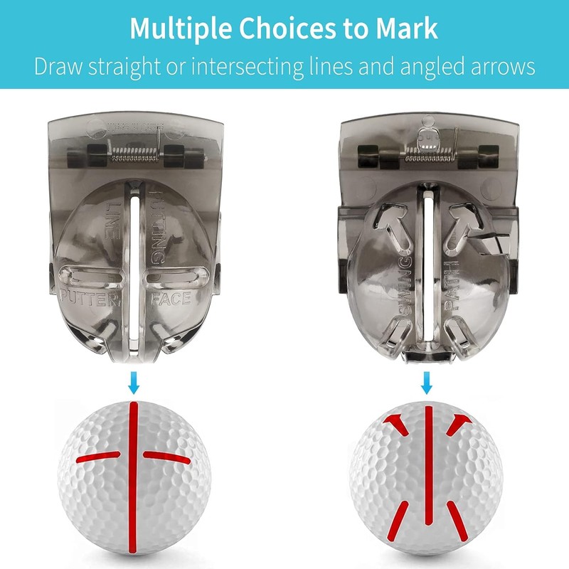 LM sports 4 Pack Golf Ball Line Liner Drawing Marking