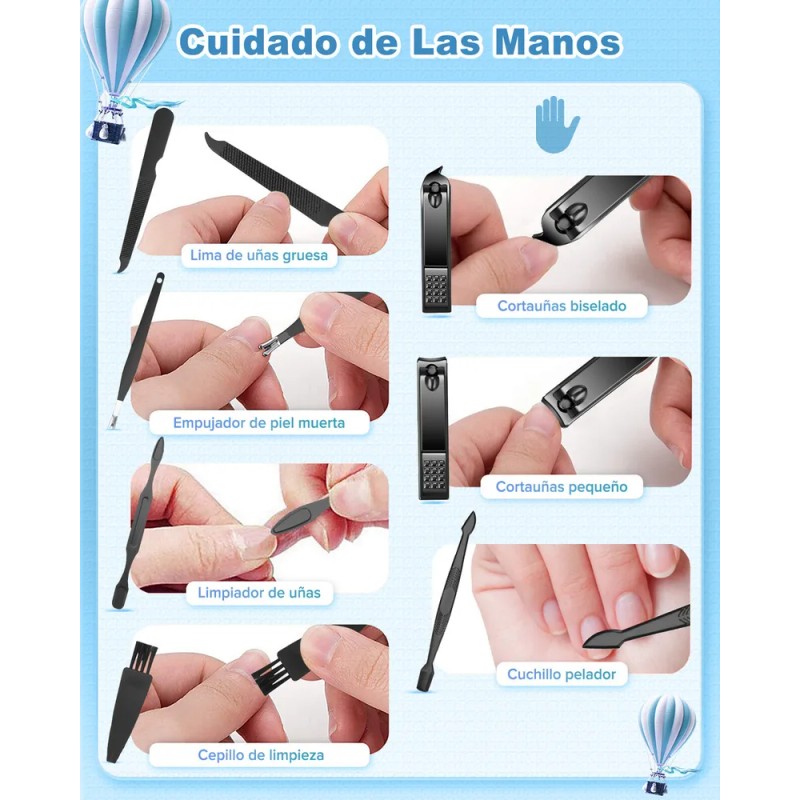 Manicura Y Pedicura, Lonk Set Manicura Multifuncional 24 Pcs