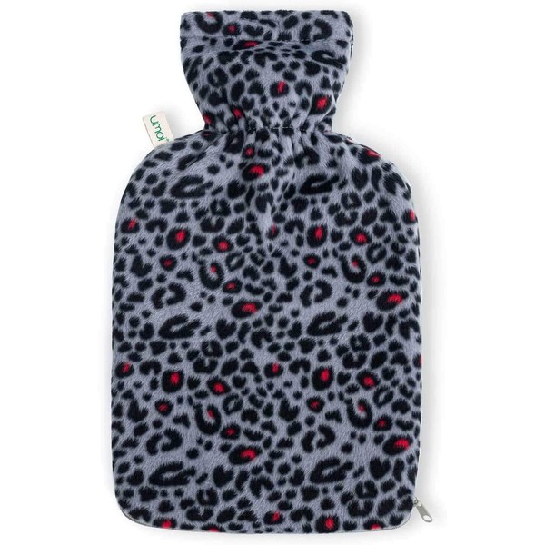 Premium Hot Water Bottle 2 Litres with Cuddly Fleece Cover