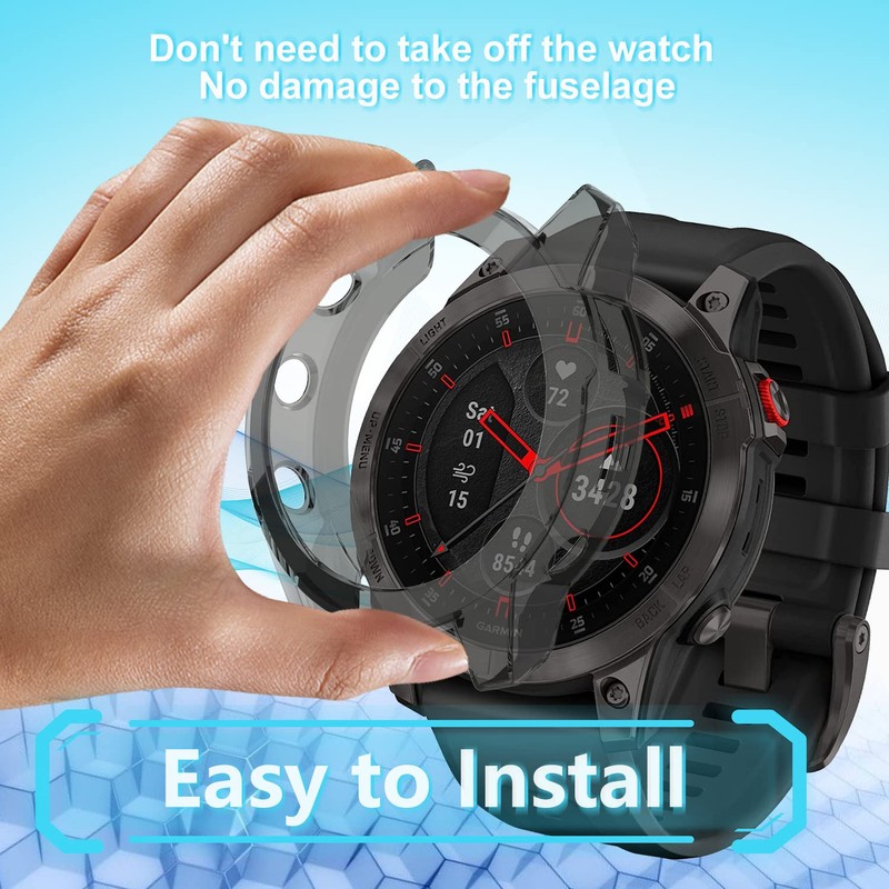 PaceBid Case Compatible with Garmin Epix Gen 2, Protective TPU