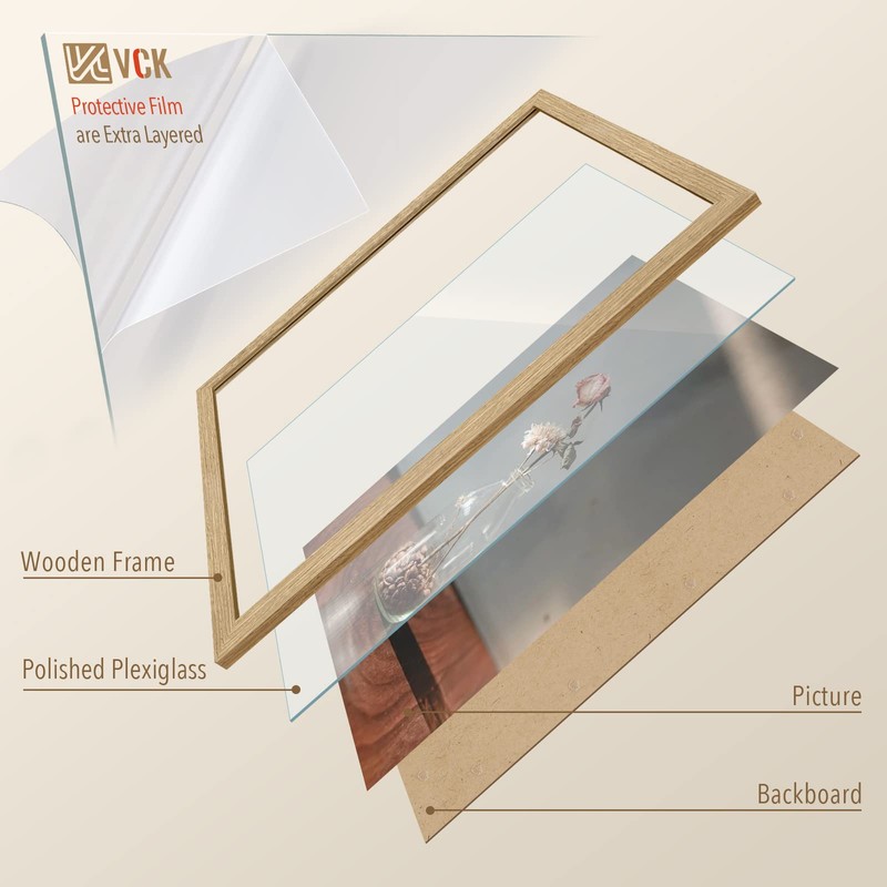 VCK 18x24 Poster Frame Set of 3 - Oak, Natural