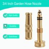 Solid Brass Heavy Duty Adjustable Twist Hose Nozzle, CM CUMIZON