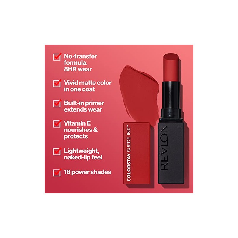 ColorStay Suede Ink Lipstick tono POWER TRIP
