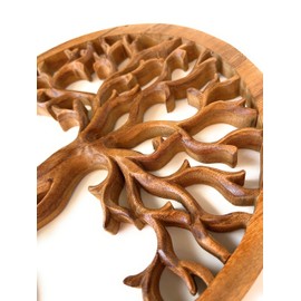Trintura Tree of Life Wood 30 cm Wall Picture Acacia Wood Tree of Life Gift Idea Wall Decoration Tree of Life Wooden Wall Decoration Family Wall Art