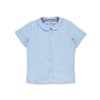 French Toast Girls' S/S Peter Pan Fitted Shirt - Blue,