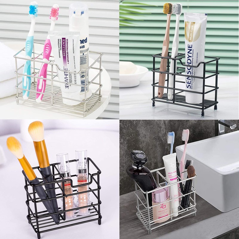 Urbanstrive 304 Stainless Steel Bathroom Toothbrush Holder Toothpaste Holder Stand