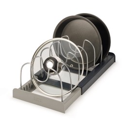 Joseph Joseph DrawerStore Expanding Cookware Organiser, Space saving storage for pan lids, baking trays - Grey