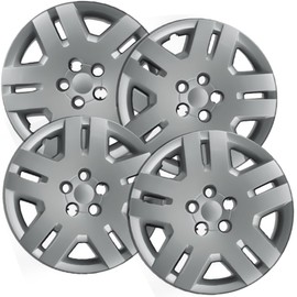 17 inch Hubcaps Best for 2011-2014 Dodge Avenger - (Set of 4) Wheel Covers 17in Hub Caps Chrome Rim Cover - Car Accessories for 17 inch Wheels - Snap On Hubcap, Auto Tire Replacement Exterior Cap
