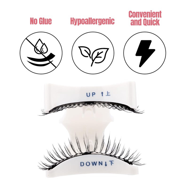 FADVAN Magnetic False Eyelashes, 3D Effect, Natural Magnetic Eyelash Extension,