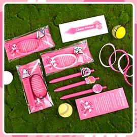 LiYiQ 72 Pcs Cheerleader Party Favors Cheerleader Team Gifts Cheerleader Goodie Bags Stuffers Cheerleader Ballpoint Pens Bookmark Card and Silicone Bracelet