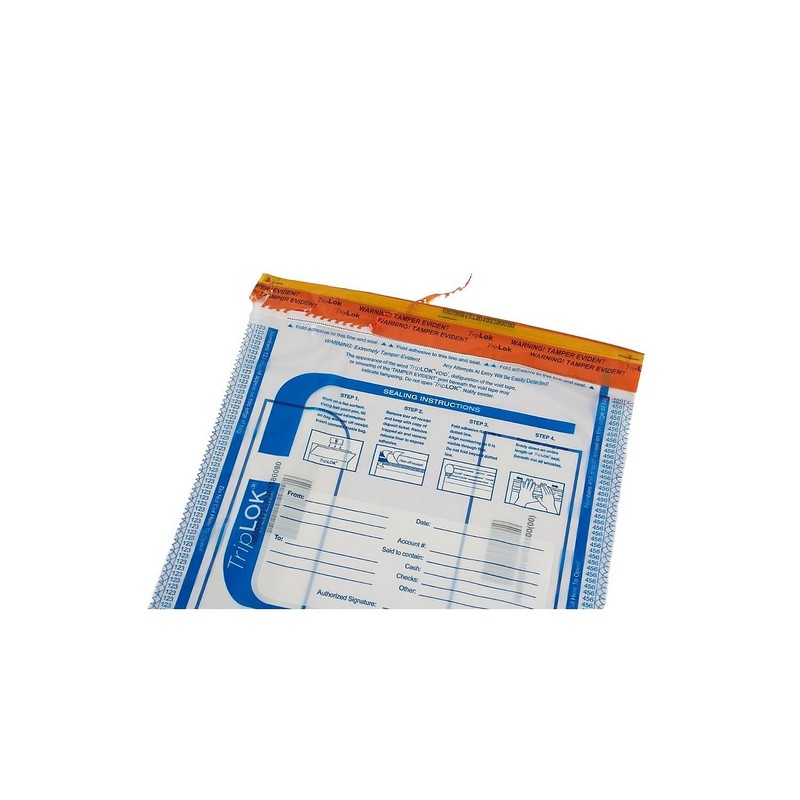 TripLok Series E Deposit Bags, Clear 50/Pack