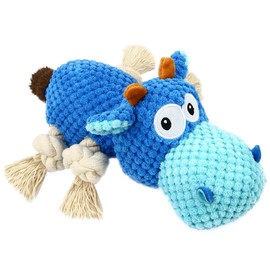 FVUUKOSIIT Durable Plush Dog Toy for Small, Medium, and Large Dogs - Interactive Squeaky Chew Toy for Fetch and Play