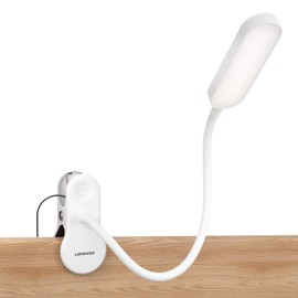 LEPOWER Clip on Light, 60 LED Reading Lights for Books in Bed, with 25+ Lighting Options, 3 Timer, Night Light Function, Eye-Caring Book Light for Reading in Bed, Headboard, Bedroom, White