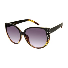 Jessica Simpson Women's J5837 Glitzy Retro Cat Eye Sunglasses with UV400 Protection - Glamorous Sunglasses for Women, 59mm