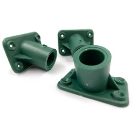 3-Pack Plastic Broom Bracket, 4 Screw Holes Heavy Duty Broom Handle Bracket to Support Fixed Push Broom Handle, 15/16” (23mm to 24mm Diameter) Broom Head Bracket