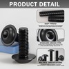 QANCEN 10 Pcs Flanged Button Head Socket Cap Screws M8x40mm,