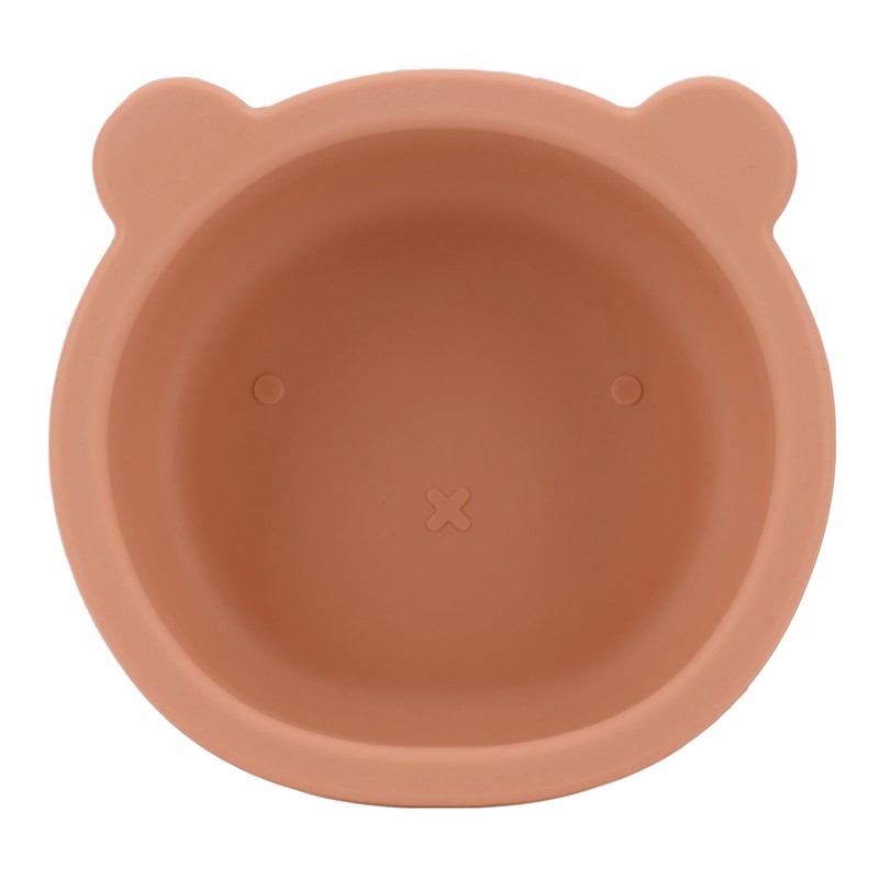 Silicone Baby Bowl Spoon Set with Bottom Suction Cup Ergonomic