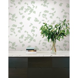 York Wallcoverings Aviva Stanoff Inner Peace Sage Premium Peel and Stick Wallpaper, PSW1564RL