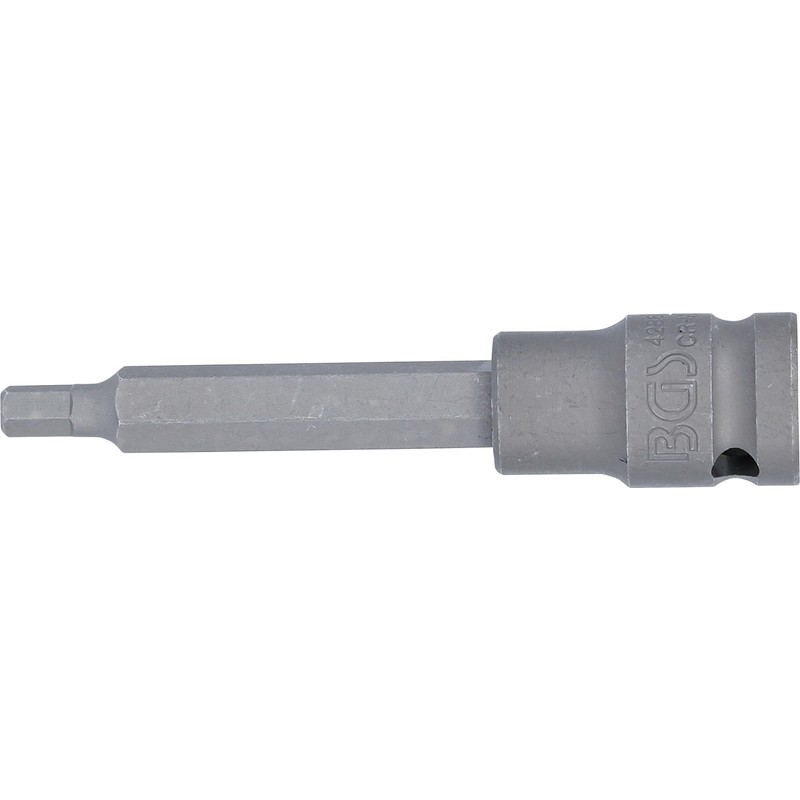 BGS Bit Hex Socket 6 x 100 mm, 1/2-Inch, Set